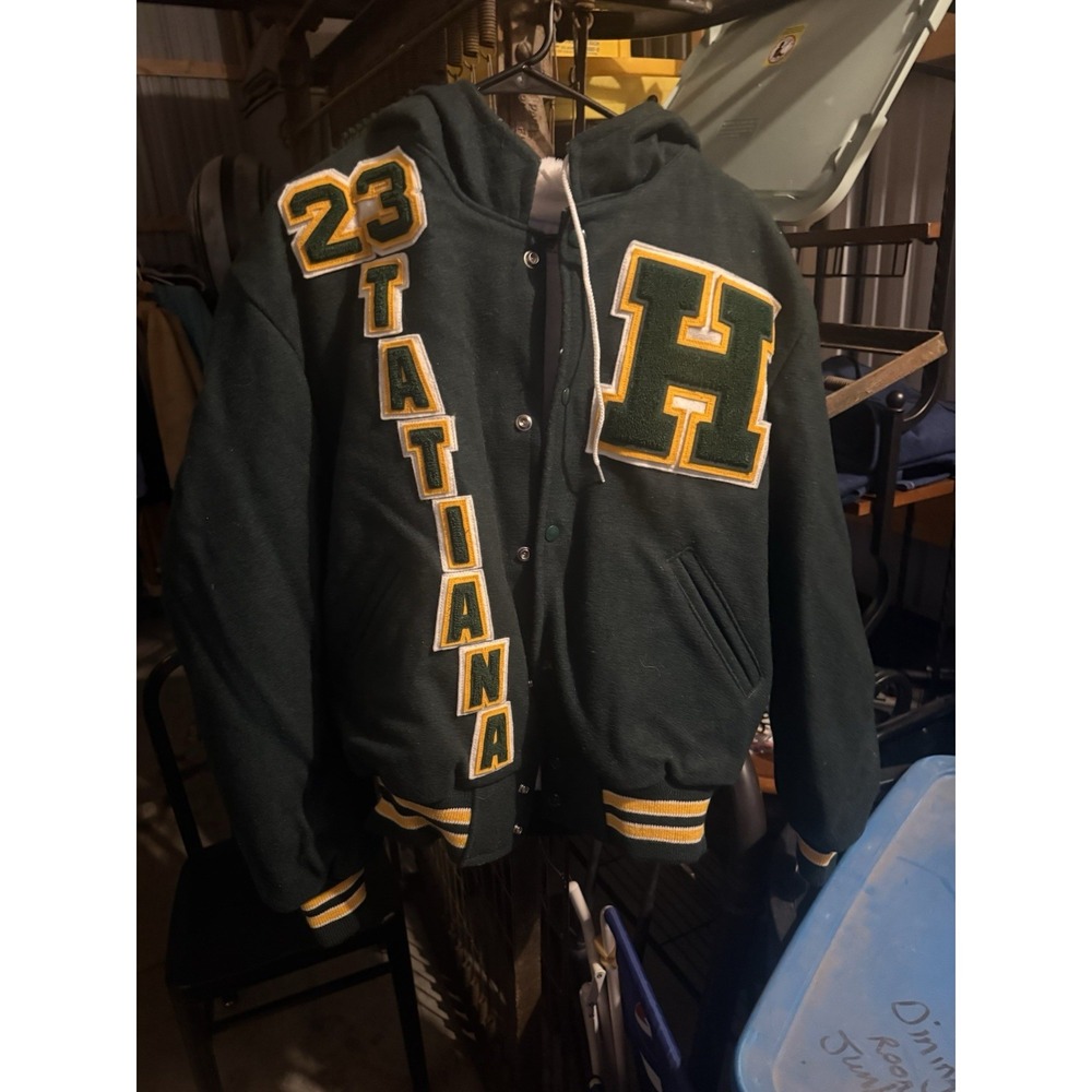 Vintage Hoover High School Varsity Jacket Vas Ginkel Des Moines IA Size 46